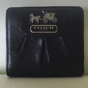 Coach wallet in black leather